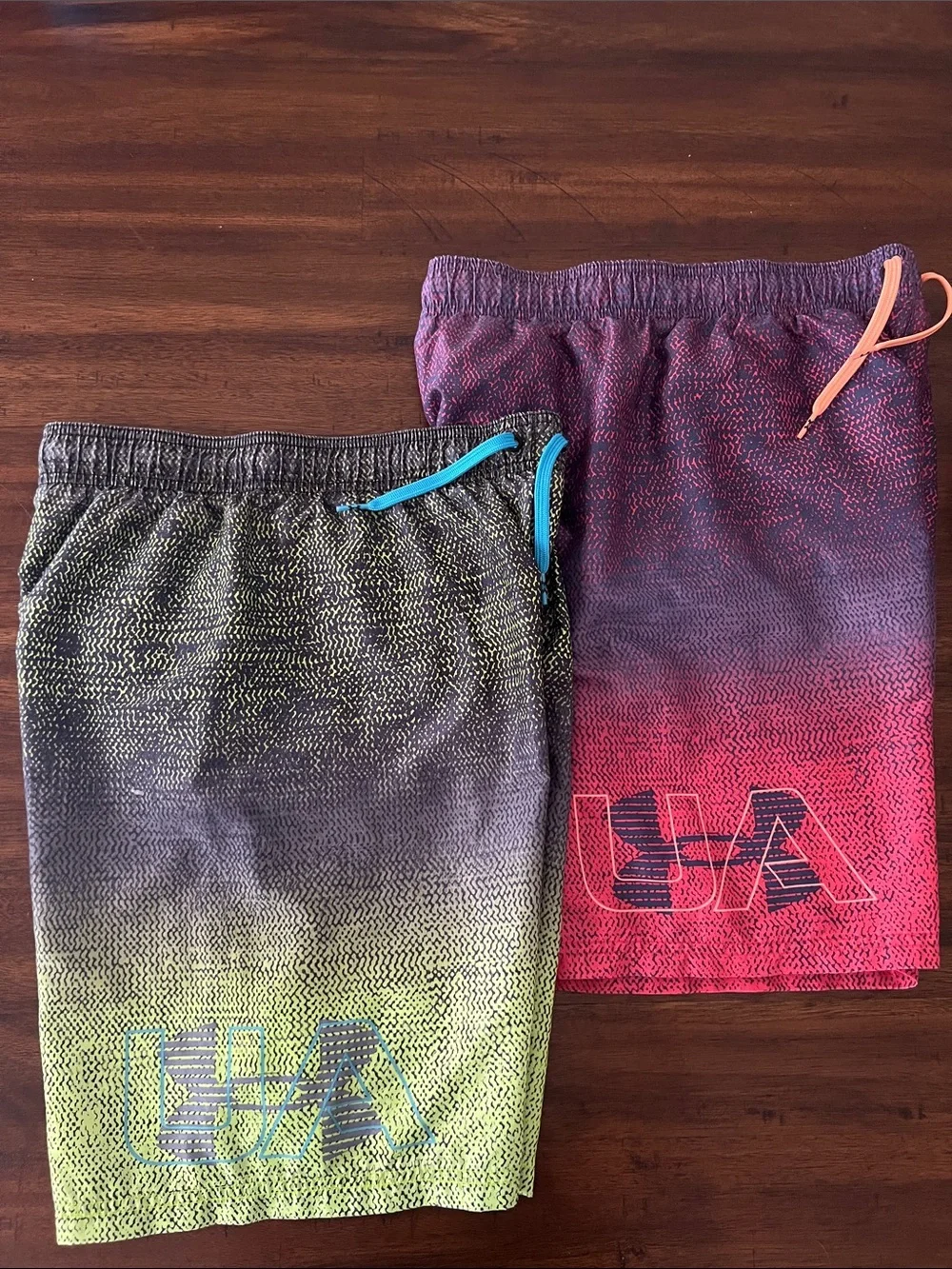Under Armour Kids Gradient Swim Trunks - Pink, Purple & Yellow